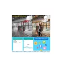 PRO VISION XPD Q980 Pro 8 LED WIFI térfigyelő kamera, 3MP, kültéri/beltéri, FullHD 2k, 4X zoom, forgatás, kétirányú kommunikáció, mozgásérzékelős hangriasztó, Fehér, HISEEX app.