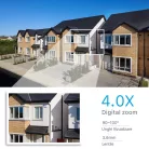 PRO VISION XPD Q980 Pro 8 LED WIFI térfigyelő kamera, 3MP, kültéri/beltéri, FullHD 2k, 4X zoom, forgatás, kétirányú kommunikáció, mozgásérzékelős hangriasztó, Fehér, HISEEX app.