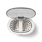 Ultrahangos Ékszer tisztító | Hálózati Áramellátás | 230 V AC 50 Hz | Euro / C-típus (CEE 7/16) | Fehér | Műanyag