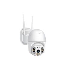   Techstar P12 PTZ IP Megfigyelő kamera, kupola, vezeték nélküli, 355°, 1080p, LED, IR, kültéri, ONVIF, NVR, mozgásérzékelő, mikrofon,jEZ04, YCC365PLUS app.