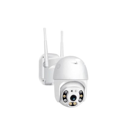 Techstar P12 PTZ IP Megfigyelő kamera, kupola, vezeték nélküli, 355°, 1080p, LED, IR, kültéri, ONVIF, NVR, mozgásérzékelő, mikrofon,jEZ04, YCC365PLUS app.