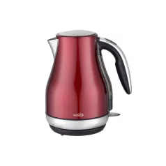   HAUSER JK-903R vízforraló, 2000 W, 1,7 liter, forgatható talp, rejtett fűtőszál, fém burkolat, piros színű