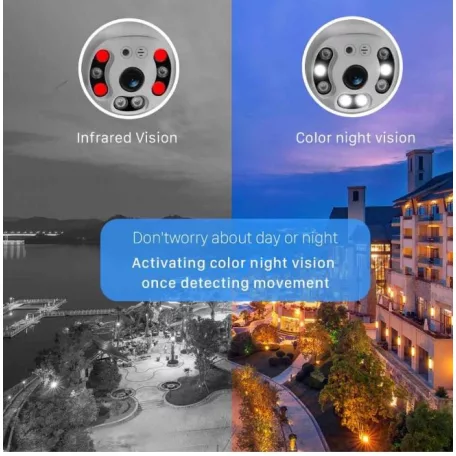 1db Jortan Kültéri Wifi Smart HD Telefontól Vezérelhető Kamera Távolról Vezérelhető 2 Antennás Wifis HD Kültéri Kamera 2mp-s 2023 új típus éjjellátó funkció, mozgáskövetés, hangátvitel, JOOSEE