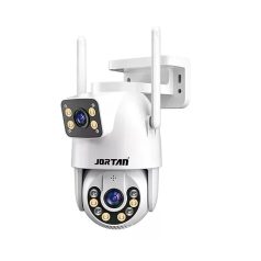   Jortan Kültéri Wifi Smart HD Telefontól Vezérelhető Kamera Távolról Vezérelhető Jortan Dual cam Biztonsági megfigyelő éjjellátó kamera, 4K 8mp-x felbontás, Dupla kamera Jortan JT-9697 IP biztonsági kamera Wifi infravörös PTZ onvif