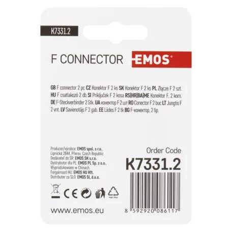 EMOS F Csatlakozó (CB 50,100)