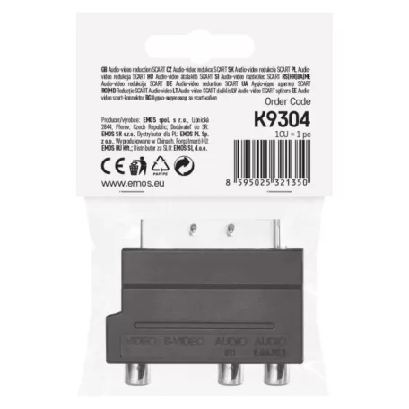 EMOS Átalakító scart<->3cinch+svhs