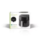 Nedis Deluxe XXL prémium Olaj nélküli meleglevegős fritőz, 4,2 liter Forró Levegős Sütő | 4,2 l | Időzítő: 240 min | Előre beállított programok száma: 8 | Digitális | Fekete