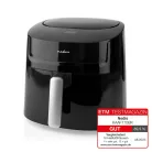 Nedis Deluxe XXXL prémium Olaj nélküli meleglevegős fritőz, 7,2 liter forrólevegős fritőz olaj nélküli sütő 1800w -s Airfryer extra kapacitású 1,4kg sültkrumpli