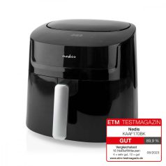   Nedis Deluxe XXXL prémium Olaj nélküli meleglevegős fritőz, 7,2 liter forrólevegős fritőz olaj nélküli sütő 1800w -s Airfryer extra kapacitású 1,4kg sültkrumpli 