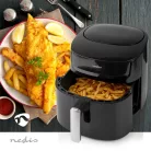 Nedis Deluxe XXXL prémium Olaj nélküli meleglevegős fritőz, 7,2 liter forrólevegős fritőz olaj nélküli sütő 1800w -s Airfryer extra kapacitású 1,4kg sültkrumpli