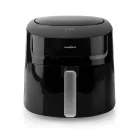 Nedis Deluxe XXXL prémium Olaj nélküli meleglevegős fritőz, 7,2 liter forrólevegős fritőz olaj nélküli sütő 1800w -s Airfryer extra kapacitású 1,4kg sültkrumpli