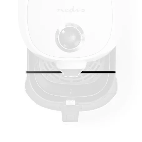 Hot Air Fryer kosár Elválasztó | Tapadásmentes bevonat | Mosogatógépben mosható | Fém | Fekete