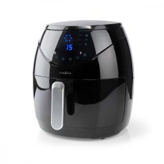   Nedis Deluxe XXL prémium Olaj nélküli meleglevegős fritőz, 4,6 liter forrólevegős fritőz olaj nélküli sütő 1500w -s Airfryer extra nagy kapacitású 1,2kg sültkrumpli 2022-s modell 24 hó garancia