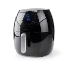 Nedis Deluxe XXL prémium Olaj nélküli meleglevegős fritőz, 6,5 liter forrólevegős fritőz olaj nélküli sütő 1800w -s Airfryer extra nagy kapacitású 1,4kg sültkrumpli új modell 24 hó garancia