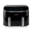 Nedis Forró Levegő Sütő | 2x3.5 l | Időzítő: 60 min | Előre beállított programok száma: 10 | Digitális | Fekete