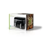 Nedis Forró Levegő Sütő | 2x3.5 l | Időzítő: 60 min | Előre beállított programok száma: 10 | Digitális | Fekete