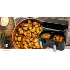 Nedis Forró Levegő Sütő | 2x3.5 l | Időzítő: 60 min | Előre beállított programok száma: 10 | Digitális | Fekete