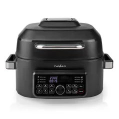   Forró Levegő Sütő | 6 l | Időzítő: 120 min | Előre beállított programok száma: 7 | Digitális | Fekete