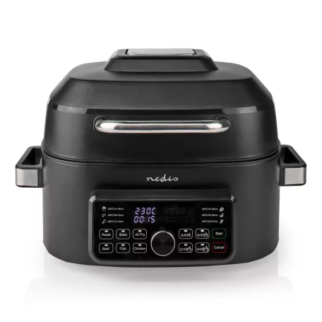 Forró Levegő Sütő | 6 l | Időzítő: 120 min | Előre beállított programok száma: 7 | Digitális | Fekete