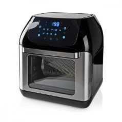   Nedis Deluxe XXXL prémium Olaj nélküli meleglevegős fritőz, 9 funkciós 12 liter forrólevegős sütő 1500w -s Airfryer óriás kapacitású 3,2kg sültkrumpli modell KAAFO300EBK