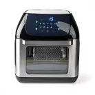 Nedis Deluxe XXXL prémium Olaj nélküli meleglevegős fritőz, 9 funkciós 12 liter forrólevegős sütő 1500w -s Airfryer óriás kapacitású 3,2kg sültkrumpli modell KAAFO300EBK