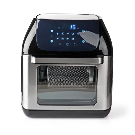 Forró Levegő Sütő | 12 l | Időzítő: 60 min | Előre beállított programok száma: 9 | Digitális | Fekete