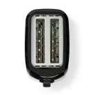 Kenyérpirító | 2 Szelet Kenyér | 2 Bővítőhely | Barnítási szint: 6 | Fekete