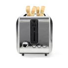 Kenyérpirító | 4 Szelet Kenyér | 2 Hosszú Rés | Barnítási szint: 7 | Kiolvasztási lehetőség | Alumínium / Ezüst