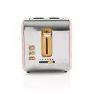 Kenyérpirító | Puha Borítás Széria | 2 Bővítőhely | Barnítási szint: 6 | Kiolvasztási lehetőség | Rózsaszín