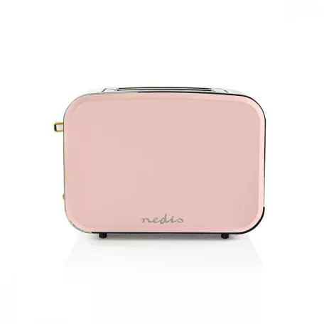 Kenyérpirító | Puha Borítás Széria | 2 Bővítőhely | Barnítási szint: 6 | Kiolvasztási lehetőség | Rózsaszín