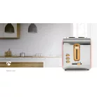 Kenyérpirító | Puha Borítás Széria | 2 Bővítőhely | Barnítási szint: 6 | Kiolvasztási lehetőség | Rózsaszín