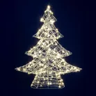 Home KAD45 fém fenyő dekoráció, 160db melegfehér micro LED, 5 m tápvezeték, adapteres tápellátás, beltéri kivitel