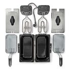 Nedis 2 x 3 literes, dupla kosaras olajsütő, 3600 W Olajsütő térfogat: 6 l | 3600 W | 90 °C | 190 °C kadf601fsr hagyományos olajsütő Zurrichberg zbp7626