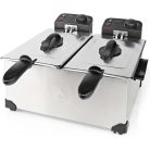 Nedis 2 x 3 literes, dupla kosaras olajsütő, 3600 W Olajsütő térfogat: 6 l | 3600 W | 90 °C | 190 °C kadf601fsr hagyományos olajsütő Zurrichberg zbp7626