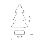 Home KAD 19 PINE karácsonyfa asztaldísz, 20 db LED, ABS műanyag, 21 x 39 cm