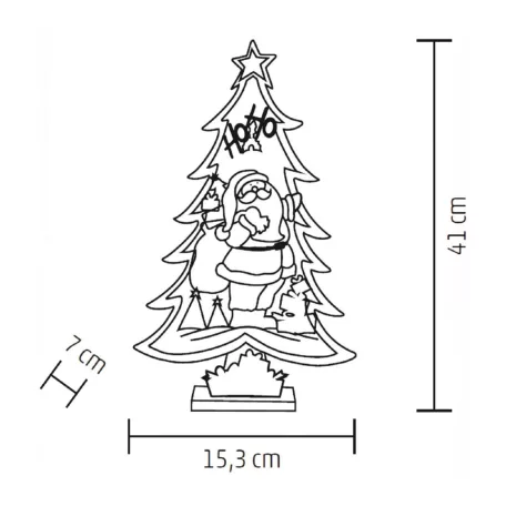 LED-es asztali dísz