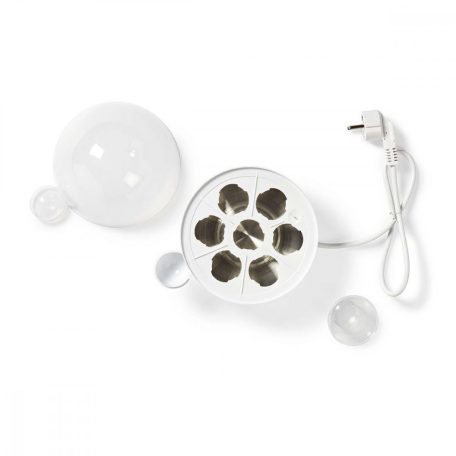 Nedis tojásfőző Egg Kazán | 7 tojás | Mérőedény | Figyelmeztető jel | Automatikus kikapcsolás | Fehér