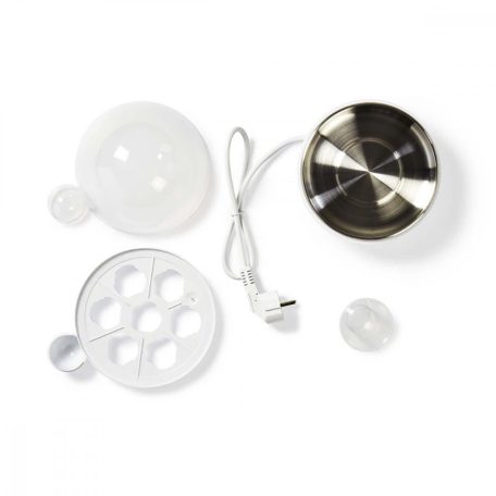 Nedis tojásfőző Egg Kazán | 7 tojás | Mérőedény | Figyelmeztető jel | Automatikus kikapcsolás | Fehér