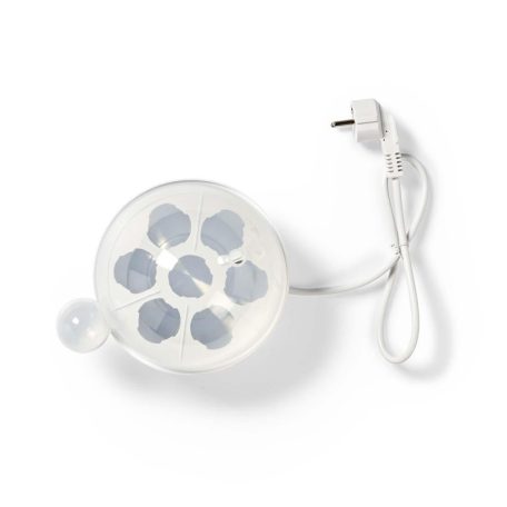 Tojásfőző | 7 tojás | Mérőedény | Figyelmeztető jel | Automatikus kikapcsolás | Fehér