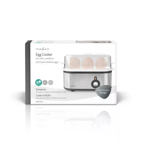 Tojásfőző | 3 tojás | Mérőedény | Alumínium / Fekete