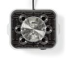 Tojásfőző | 8 tojás | Mérőedény | Alumínium / Fekete