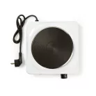 Elektromos főzőlap | Főzőzónák: 1 | 1000 W | Túlmelegedés elleni védelem | Fehér