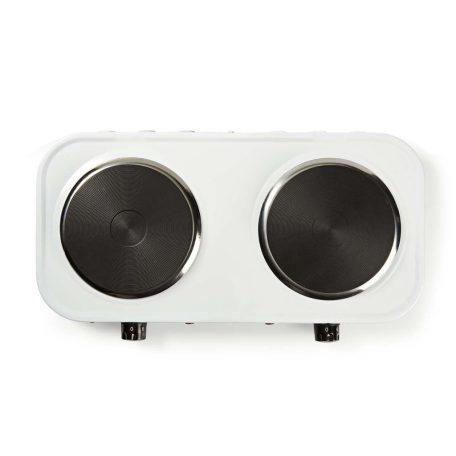 Elektromos főzőlap | Főzőzónák: 2 | 2000 W | Túlmelegedés elleni védelem | Fehér