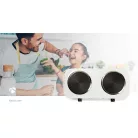 Elektromos főzőlap | Főzőzónák: 2 | 2000 W | Túlmelegedés elleni védelem | Fehér