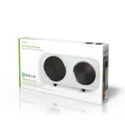 Elektromos főzőlap | Főzőzónák: 2 | 2500 W | Túlmelegedés elleni védelem | Fehér