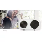 Elektromos főzőlap | Főzőzónák: 2 | 2500 W | Túlmelegedés elleni védelem | Fehér