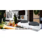 Elektromos főzőlap | Főzőzónák: 2 | 2300 W | Túlmelegedés elleni védelem | Fehér