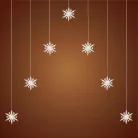 Home KAF7WW akril hópehely fényfüggöny, kül- és beltéri kivitel, 7 db melegfehér LED, szélesség 1,2 m