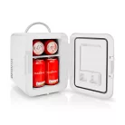 Hordozható mini hűtőszekrény | 4 l | 12 V DC / 100 - 240 V AC | Fehér