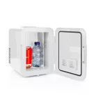 Hordozható mini hűtőszekrény | 4 l | 12 V DC / 100 - 240 V AC | Fehér